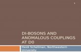 Di-bosons and Anomalous Couplings  aT  D0