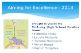 Aiming for Excellence - 2013