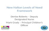 New  Halton  Levels of Need Framework