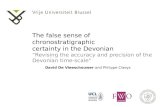 The false sense of  chronostratigraphic certainty in the Devonian
