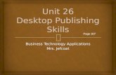 Unit 26 Desktop Publishing Skills