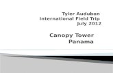 Tyler Audubon  International Field Trip  July 2012