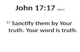 John 17:17  (NKJV)