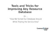 Tools and Tricks for Improving Any Resource Database