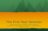 The First Year Seminar