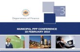 MUNICIPAL PPP CONFERENCE  18 FEBRUARY  2010