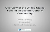 UMBC  Briefing Tom Caulfield Tom.Caulfield@cigie