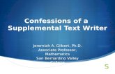 Confessions of a  Supplemental Text Writer