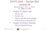 PHYS 1444 – Section  004 Lecture  #5