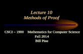 Lecture  10 Methods of Proof