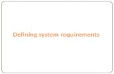 Defining system requirements