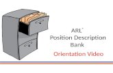 ARL ® Position Description Bank