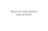 RELATIVE AGE DATING LAB ACTIVITY