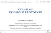 Odu / slac rf -dipole prototype