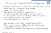 20 cm and 33mm MCP Test  Progress