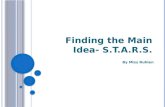 Finding the Main Idea- S.T.A.R.S.