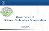 Governance of  Science , Technology & Innovation