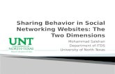 Sharing Behavior in Social Networking Websites: The Two Dimensions