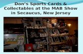 Don’s Sports Cards & Collectables at the MAB Show in Secaucus, New Jersey