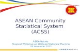 ASEAN Community Statistical System  (ACSS)