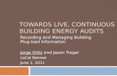 Towards Live, continuous Building Energy Audits