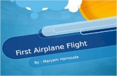 First Airplane Flight