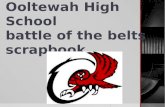 Ooltewah High School battle of the belts  scrapbook