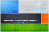 Recitation 3. Site Suitability Analyses ( HW2-2 )