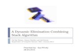 A Dynamic Elimination-Combining Stack Algorithm