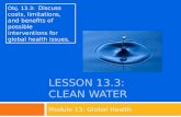 Lesson  13.3: Clean water