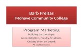 Barb Freitas Mohave Community College