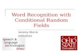 Word Recognition with Conditional Random Fields