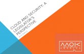 Cloud and Security: a Legislator's Perspective