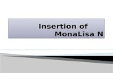 Insertion of       MonaLisa  N