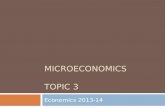 Microeconomics topic 3