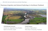 Thamnop Irrigation and Natural Hydrology in Northeast Thailand