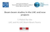 Beam-beam studies in the LHC and new projects