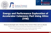 Energy and Performance Exploration of Accelerator Coherency Port Using Xilinx ZYNQ