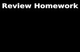 Review Homework