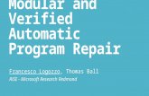 Modular and Verified Automatic Program Repair