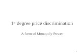 1 st  degree price discrimination
