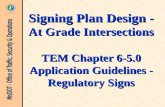 Application Guidelines - Regulatory Signs
