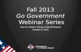 Fall 2013 Go Government  Webinar Series