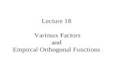 Lecture 18  Varimax Factors and Empircal Orthogonal Functions