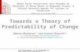 Towards a Theory of Predictability of Change Alberto  Montanari (1)  and  Guenter Bloeschl (2)