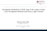 Navigation  Method for VTOL Type UAV using a Limit-cycle Navigation Method and Fuzzy Logic Control