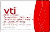 Neck  Injury  P revention : Male  and  Female  O ccupant  M odels  in  Crash  T esting