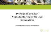 Principles of Lean Manufacturing with Live Simulation presented by Impact Washington