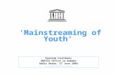 ‘Mainstreaming of Youth’