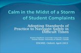 Calm in the Midst of a Storm of Student Complaints